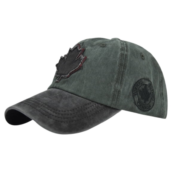 Baseball Cap Canada Baseball Caps Canada Day Embroidered Maple Leaf Flag Adjustable Hats Baseball Hat Black One Size
