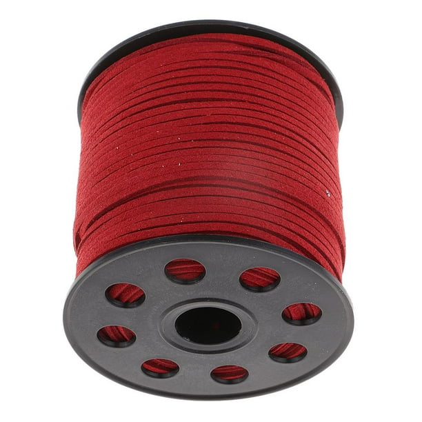  Tenn Well Leather String, 100 Yards 2.6mm Flat Suede