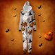 thumbnail image 1 of Family Halloween Pjs Matching Sets Halloween Print Long Sleeve Zippered One Piece Pajama Hooded Jumpsuit Winter Halloween Pjs Family Set, 1 of 4
