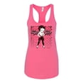 thumbnail image 2 of Wild Bobby, Betty Boop Sugar and Spice Wink Betty Boop Ladies Racerback Tank Top, Hot Pink, Large, 2 of 5