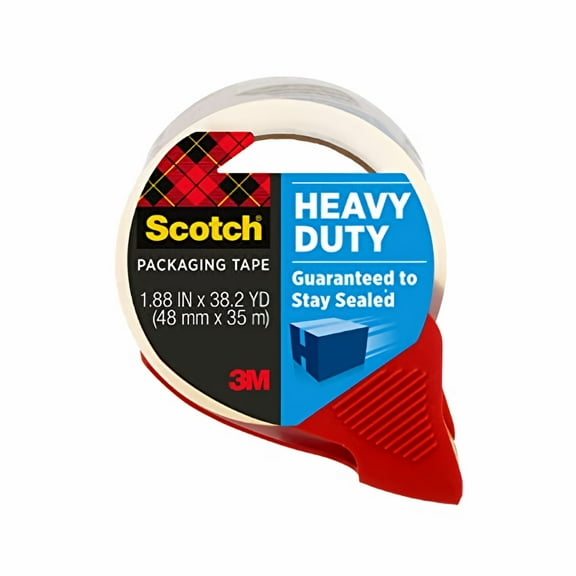 Scotch Heavy Duty Shipping Packaging Tape with Refillable Dispenser (Pack of 6)