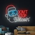 thumbnail image 3 of Handmadetneonsign Don't Stop Believing Santa Claus Neon Sign, Santa Claus Led Light, Christmas, 3 of 5