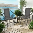 thumbnail image 4 of Gymax Set of 4 Folding Patio Dining Chair Camping Chair w/ Adjustable Backrest, 4 of 10