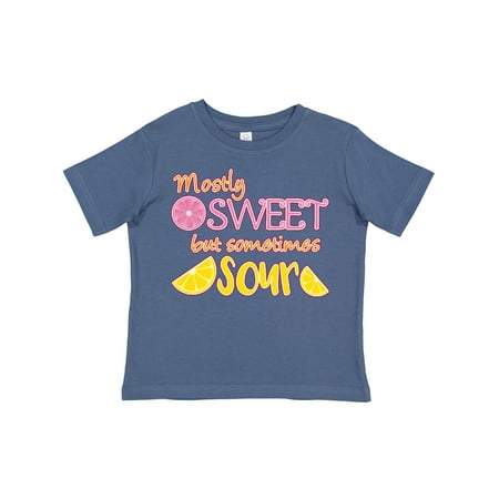 

Inktastic Mostly Sweet but Somtimes Sour Pink and Yellow Lemons Gift Toddler Boy or Toddler Girl T-Shirt
