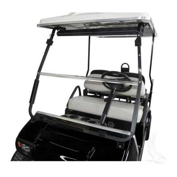 Club Car DS 2000.5 to Current Clear Fold Down Impact Resistant Windshield for CC DS 2000.5 to Current Golf Cart