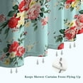 thumbnail image 6 of Pioneer Flower Floral Print Pattern Shower Curtain 36"x72" ,Bathroom Decorative Shower Curtains Set with 12 Hooks,Modern Waterproof Washable Shower Curtain, 6 of 6