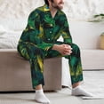 thumbnail image 7 of Daiia Peacock Feathers2 for Men's Long-Sleeved Pajama Set – Soft & Comfortable Sleepwear Button-Up Pajamas Cozy Lounge Wear-X-Large, 7 of 7