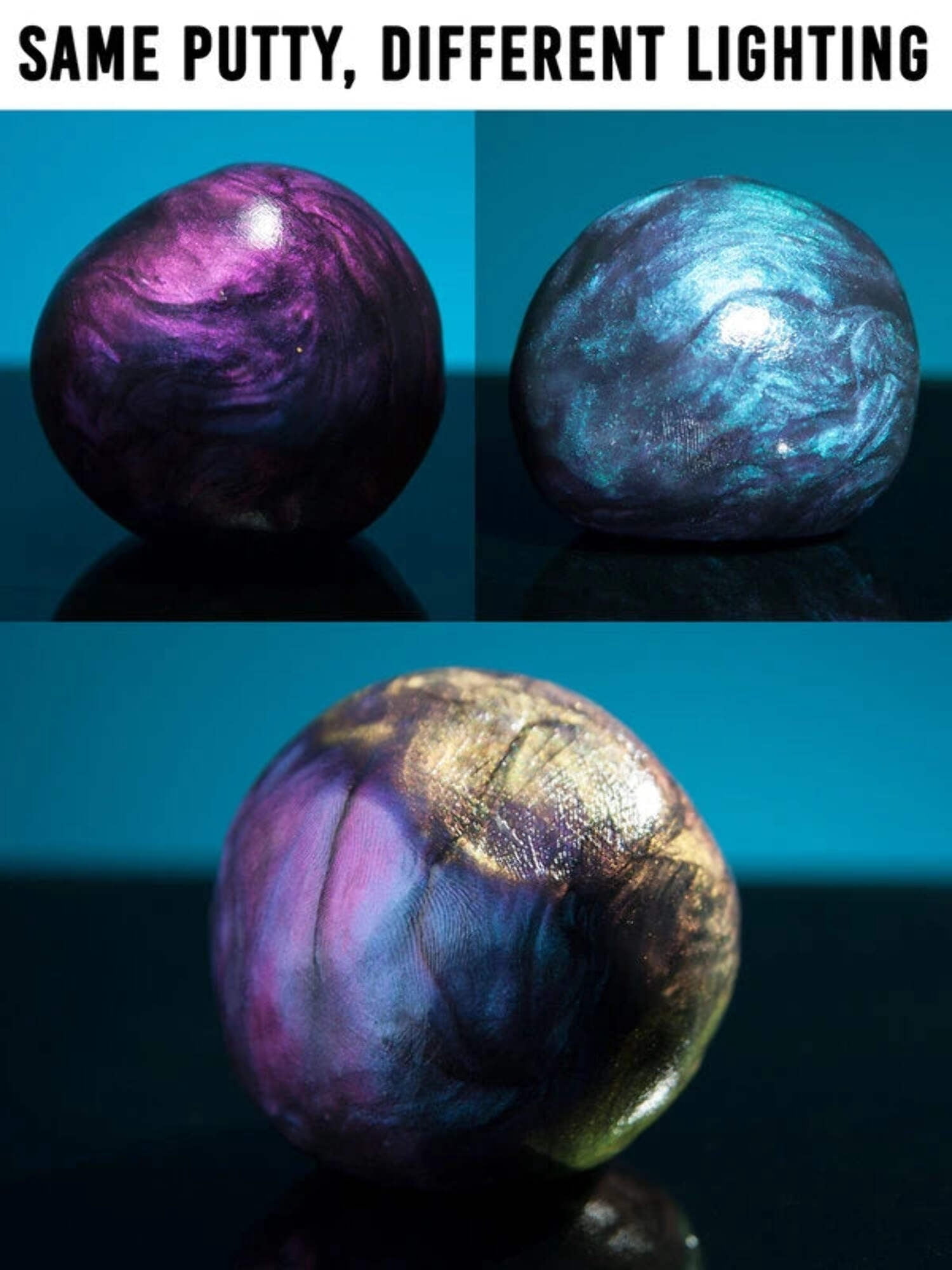 Crazy Aaron's Illusion Thinking Putty Super Scarab Putty Silicone Multicolored