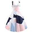 thumbnail image 4 of Puntoco Vestidos Mujer Verano Casual Moda Sexy Deslizado Impreso Sin Mangas Cuello Redondo Vestido De Mujer Vestidos De Noche, 4 of 8
