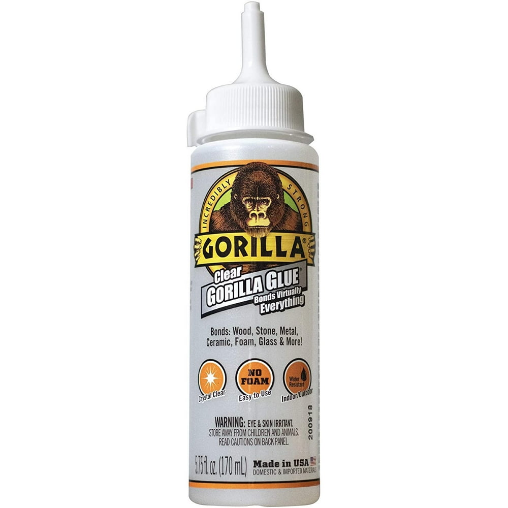Gorilla Clear Glue, 5.75 ounce Bottle, Clear (Pack of 1),4572502
