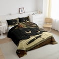 thumbnail image 3 of Castle Fairy Boys Girls Black Cat Twin Comforter Sets,Gothic Style Bedding Set, 3 of 8
