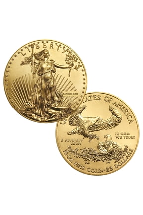 USA $25 1/2oz Gold American Eagle Coin - Brilliant Uncirculated Random Date