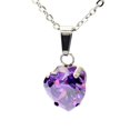 thumbnail image 2 of Kit De Cadena Dije Y Aretes en Forma de Corazon Morado Genérico Kitgotadeagualila, 2 of 5
