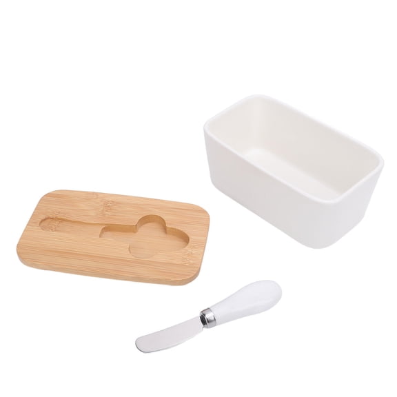 BIMZUC 500ml Ceramic Butter Dish with Airtight Lid – Premium Strength, Freshness‑Preserving, Versatile Kitchen Storage