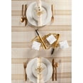 thumbnail image 4 of DII 60x104" Modern Polyester Fabric Metallic Plaid Tablecloth in Cream, 4 of 9