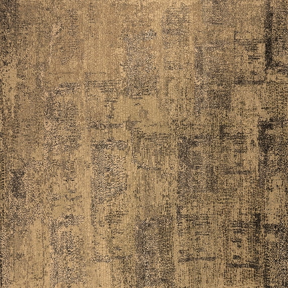 Ahgly Company Indoor Square Oriental Brown Industrial Area Rugs, 7' Square