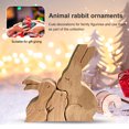 thumbnail image 4 of Estatuilla de animales hecha a mano artesanías talladas en madera regalos creativos para esposas y madres, 4 of 6