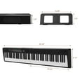 thumbnail image 2 of 88 Key Folding Piano Semi-Weighted Standard Keyboards Digital Piano with MIDI Bluetooth, Handbag, Headphone, for Piano Lover, 2 of 9