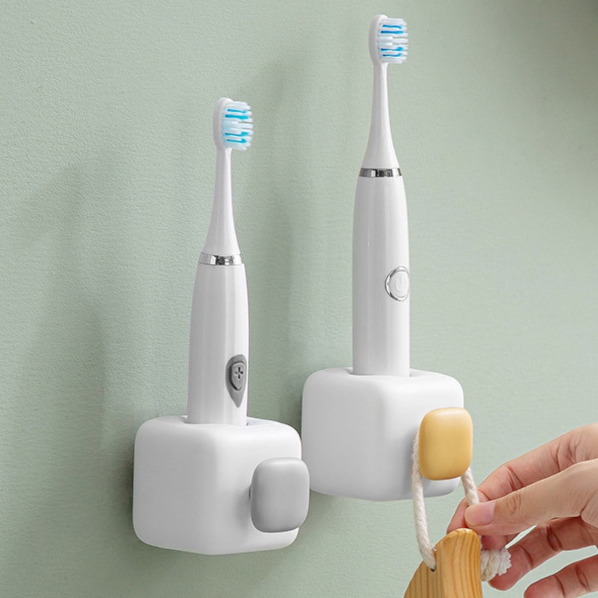 Vnanda 2Packs Toothbrush Holder, Wall Mounted Toothbrush Holder for