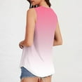 thumbnail image 5 of CYRBOKO Women's Tank Tops, Summer Soft Vacation Crew Neck Sleeveless Shirts Pink Size S-2XL, 5 of 7