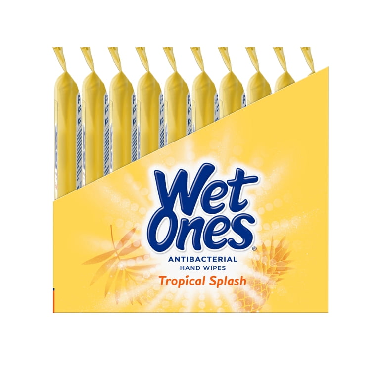Wet Ones Antibacterial Hand Wipes, Tropical Splash, 10-Pack photo 7