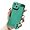 Green, variant on Solid Phone Case with Wristband Stand, Camera Lens Protection, Shockproof Silicone Soft Case for iPhone 12, Brown