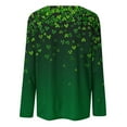 thumbnail image 5 of WREESH Women's 2025 St. Patrick's Day Long Sleeve Pullover Tops Irish Shamrock Graphic Tees for Casual and Festive, 5 of 5