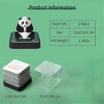 thumbnail image 4 of 3D Art Calendar 2024, Time Piece Calendar Panda Memo Pad Rip Paper Carving DIY Sticky Note, 4 of 5
