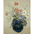thumbnail image 2 of Redon, Odilion 15x18 Gold Ornate Wood Framed with Double Matting Museum Art Print Titled - A Vase OF Blue Flowers, 2 of 4