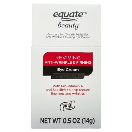 Equate Beauty Reviving Anti-Wrinkle & Firming Eye Cream, 0.5 oz