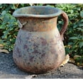 thumbnail image 5 of 9.25"Tall Egyptian Era Designed Earthen Ware Terracotta Pitcher Shaped Planter with Badged Garden Time, 5 of 5