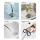 thumbnail image 4 of Destapador de desagüe de 4 garras de 0,9 metros - Herramienta flexible de muelle para inodoro, cocina y fregadero - Recogidor y agarrador de pelo con mango telescópico, 4 of 5