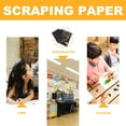 thumbnail image 6 of Ortofally 2 Pack of 10pcs Scratch Paper Scratching Drawing Paper Black Scratch Crafts Notes Boards Scratch Supplies, 6 of 10