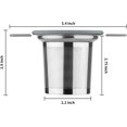 thumbnail image 2 of Tea Infuser Strainers, Stainless Steel Loose Leaf Tea Strainer Steeper with Heat-Resistant Double Handles, Extra Fine Mesh Ball Infusers with Diffuser Holder for Mugs, 2 of 7