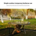 thumbnail image 5 of up to 65% off karymi Outdoor Stainless Steel Baking Bread Rack Bread Grill Pan Camping Picnic Grill Foldable Grill Pan Camping Gear Hiking Accessories Mens Gifts, 5 of 8