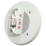 Cooper Wheelock CH-CF1-IS-24-CFW 105356 Electronic Strobe Chime Ceiling Mount Fire Alarm, White