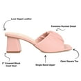 thumbnail image 3 of Journee Collection Womens Briarr Open Square Toe Block Heel Sandals, 3 of 7