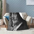 thumbnail image 4 of Blanket Norman Reedus Soft and Comfortable Warm Fleece Throw Blankets Yoga Blankets Beach Blanket Picnic Blankets Gift for Dorm room office decor Sofa Bed Camping Travel All Season, 4 of 5