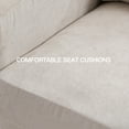 thumbnail image 2 of Large Swivel Chair, Upholstered Armchair, Modern Chair, Skin-friendly Gradient Color linen fabric, Comfortable to Sit. Suitable for Reception Living Room, 2 of 10