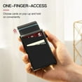 thumbnail image 4 of Slim Card Holder Wallet for Men,RFID Blocking,Minimalist Pop Up Card Holder,Can holds 10+ Cards,Gifts for Men, 4 of 5