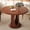 Walnut, variant on Laisnet Round Dining Table for 6, 47" Modern Coffee Table, Wooden Kitchen Table for Dining Room Small Space, Black