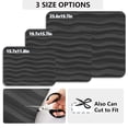 thumbnail image 4 of Black Wavy Textured Pattern Diatomaceous Earth Water Absorbent Mat, Anti-Slip Rubber Backing, 23.6" x 19.7", 4 of 11
