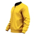 thumbnail image 5 of CCRFTGI Jackets for men Casual Stylish Full Zip Lightweight Windbreaker Fashion Jackets with Pockets Yellow L, 5 of 6