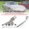 thumbnail image 3 of Stainless Exhaust Header Manifold Fit for Nissan 280Z 280ZX L28E 77-83 Fit Datsun, 3 of 16
