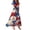 Light Blue, variant on Summer Dresses Patriotic Print - V-Neck Short Sleeve Colorful Sundress for 4th July Parade, Womens Summer Dresses ,Blue L