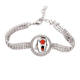 thumbnail image 1 of La bandera de Japon maquillaje facial gritando Cap Pulsera de tobillera de cadena de tenis, joyería de diamantes, 1 of 3