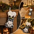 thumbnail image 3 of Plaid Puppy Christmas Stocking, Decorative Fabric Accent, Reusable Room Styling, for Dining Room, Living Room, Fireplace and Christmas Party Decor, 3 of 9