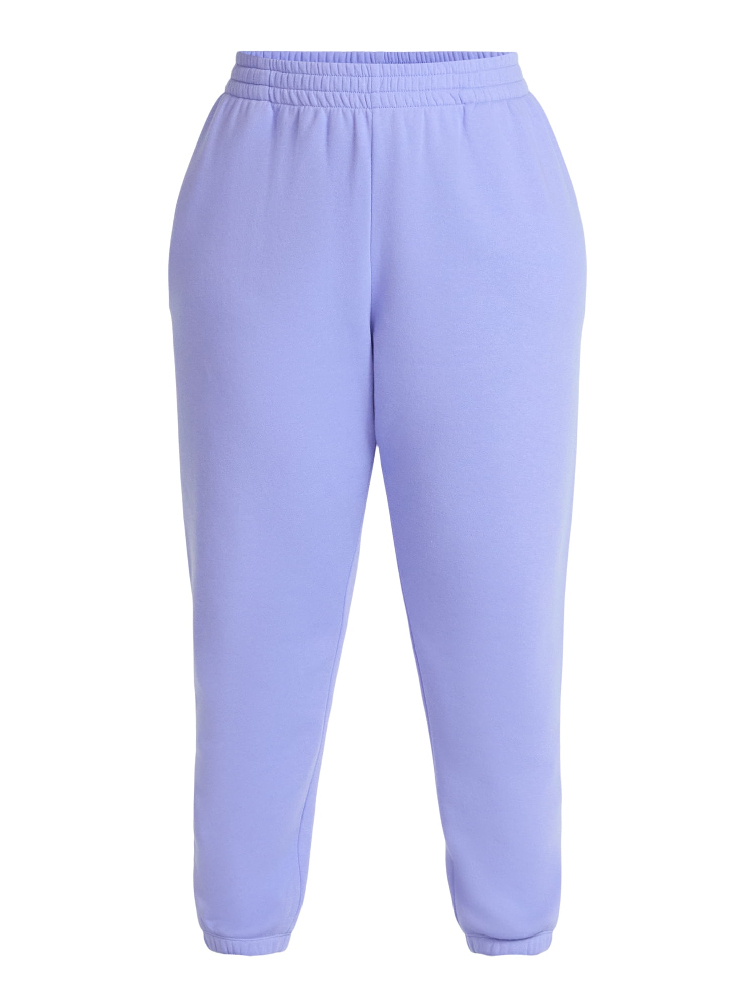 Terra & Sky Women's Plus Fleece Jogger Sweatpants, Size 0X-5X