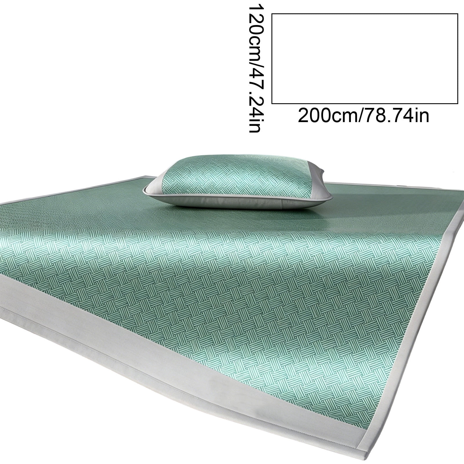 Ice Silk Fitted Bed Sheet - Cooling Mattress Cover for Summer - Soft Foldable Bed Protector - Breathable Polyester Sheet for Crib, Twin, Full Bed - Machine Washable Bedding for Home, Dorm, Guest Room