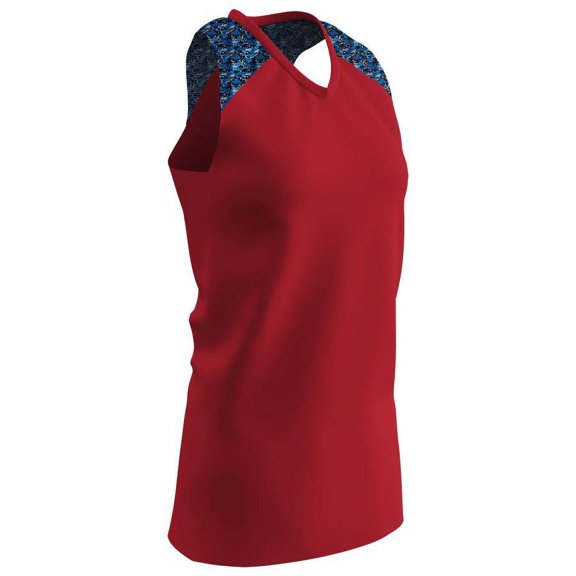 Champro Women's At Bat Softball Jersey Scarlet, 2XL